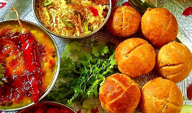 सिनी, राबड़ी और दाल बाटी चूरमा