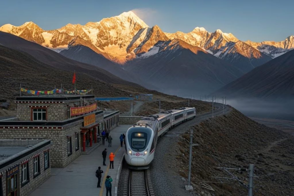 लगभग 5,000 मीटर की ऊँचाई पर बसा है दुनिया का ये सबसे ऊँचा रेलवे स्टेशन